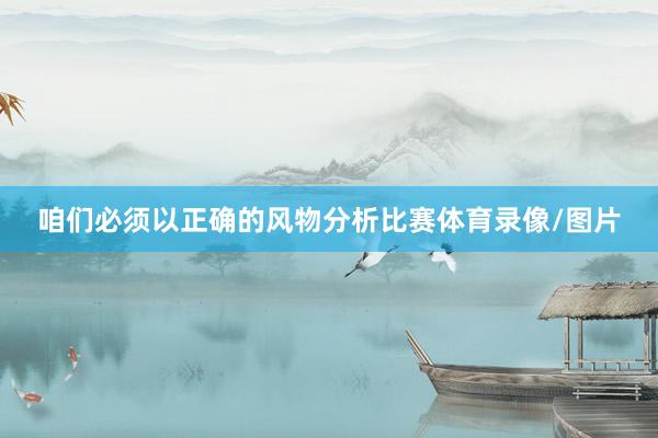 咱们必须以正确的风物分析比赛体育录像/图片