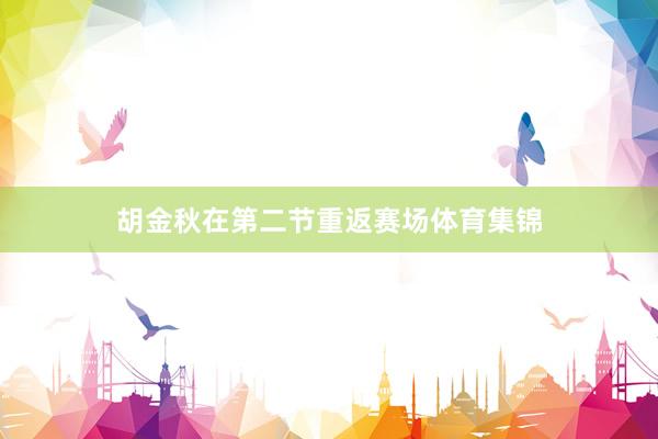 胡金秋在第二节重返赛场体育集锦