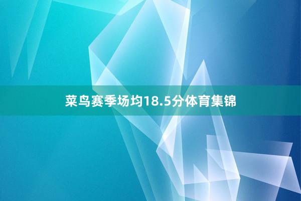 菜鸟赛季场均18.5分体育集锦