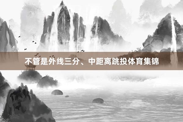 不管是外线三分、中距离跳投体育集锦