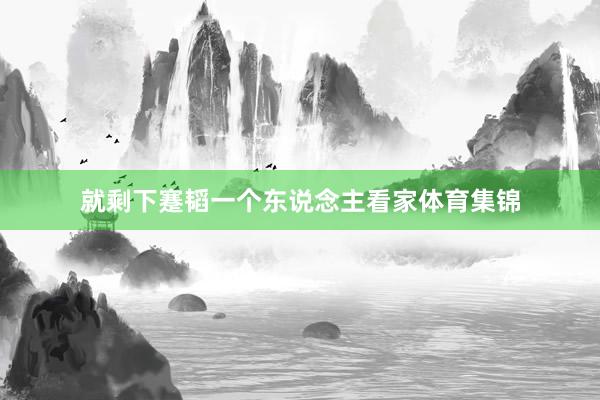 就剩下蹇韬一个东说念主看家体育集锦