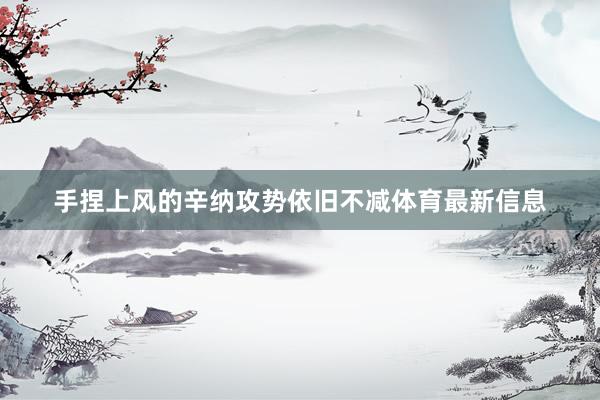 手捏上风的辛纳攻势依旧不减体育最新信息