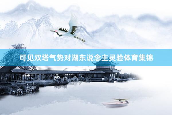 可见双塔气势对湖东说念主灵验体育集锦