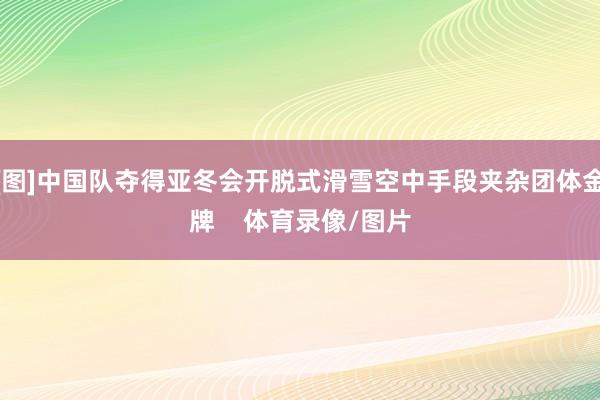[图]中国队夺得亚冬会开脱式滑雪空中手段夹杂团体金牌    体育录像/图片