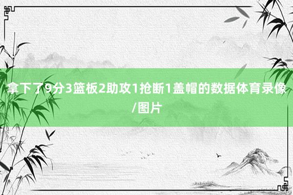拿下了9分3篮板2助攻1抢断1盖帽的数据体育录像/图片